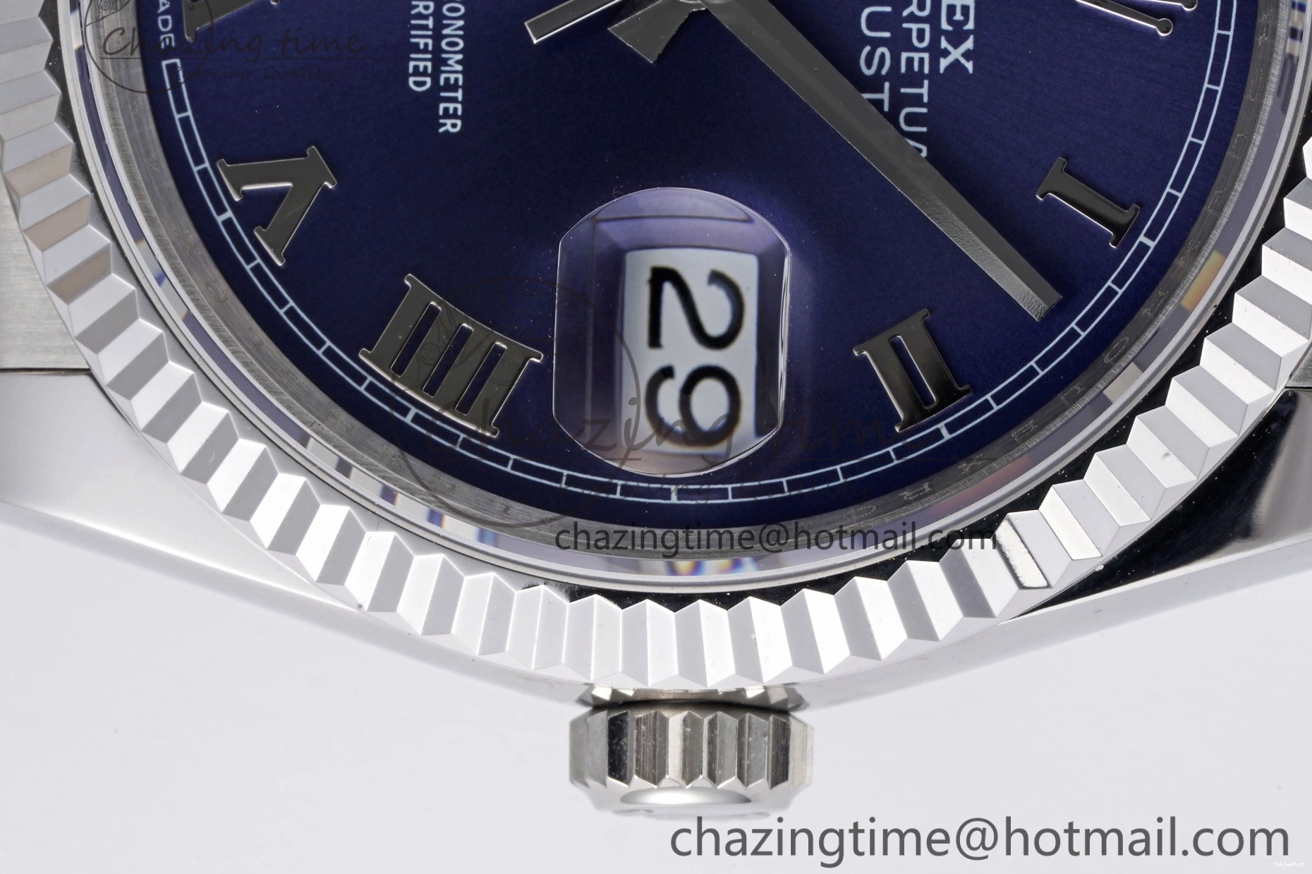 Steel Dial JDF on 904L DateJust 36 Markers V2 SS Bracelet Blue Jubilee 126234 Roman 1230